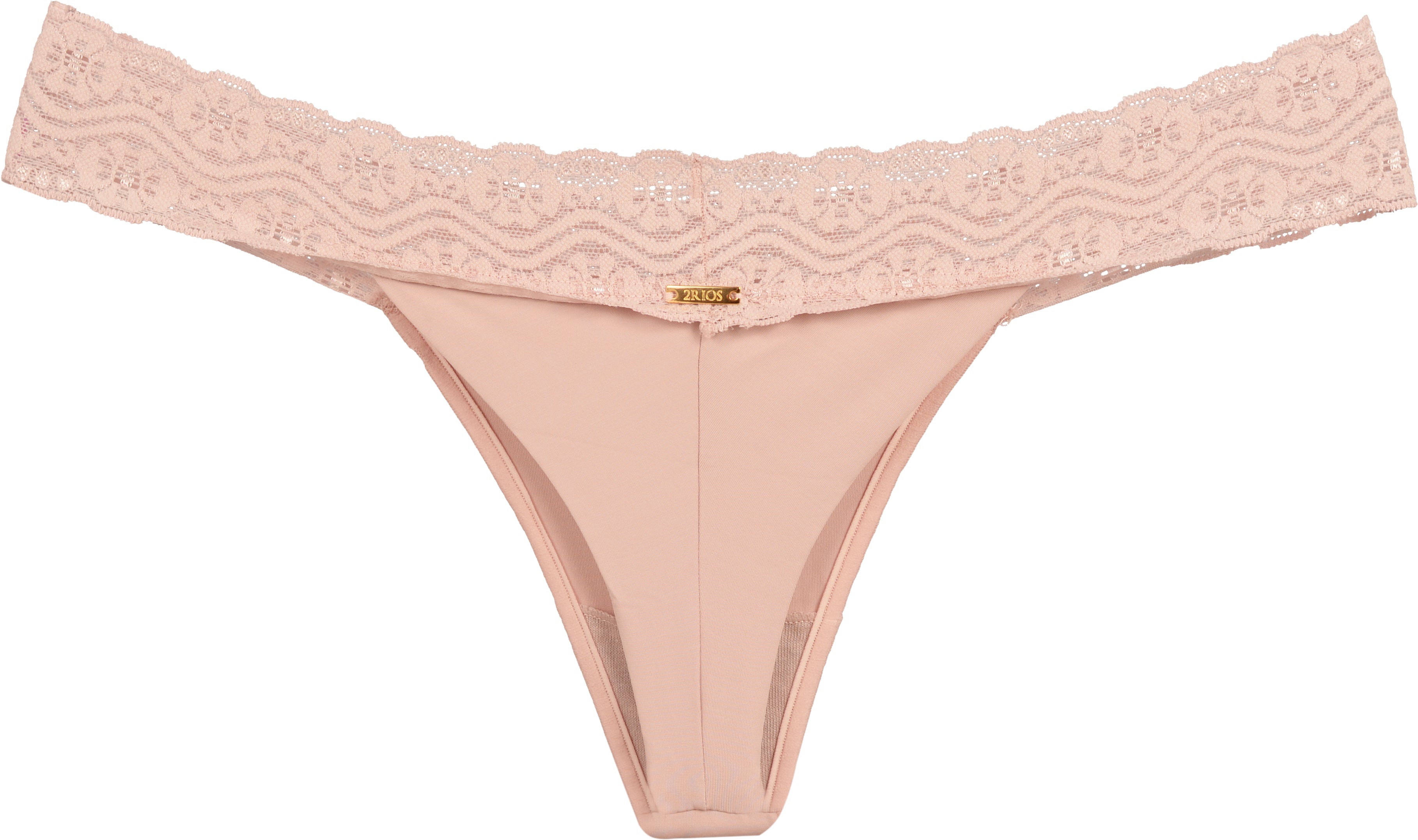 Classic Pink Microfibre And Lace Panty